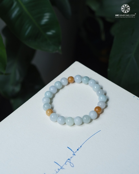 Vòng tay Cẩm Thạch Tứ Quý 8mm