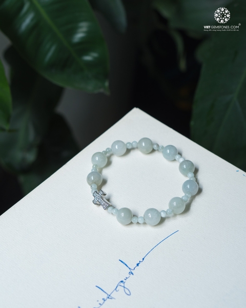 Chuỗi Mân Côi Cẩm Thạch Xuân Sắc 10mm