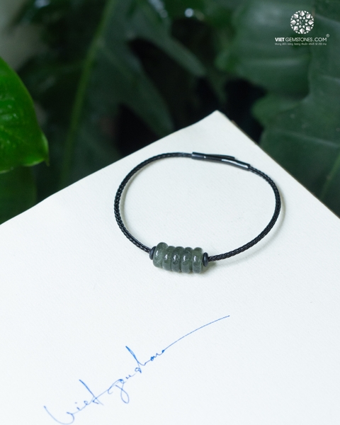 Vòng Tay Ngũ Điếu Thạch Anh Tóc Xanh