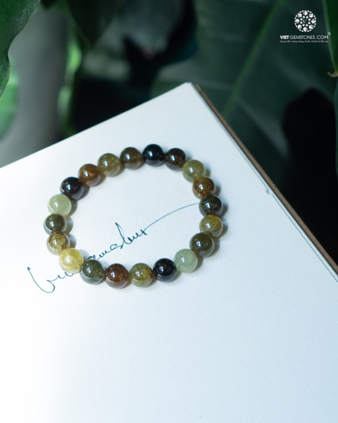 Vòng tay đá Hồng Lựu Xanh - Andradite Garnet 10mm