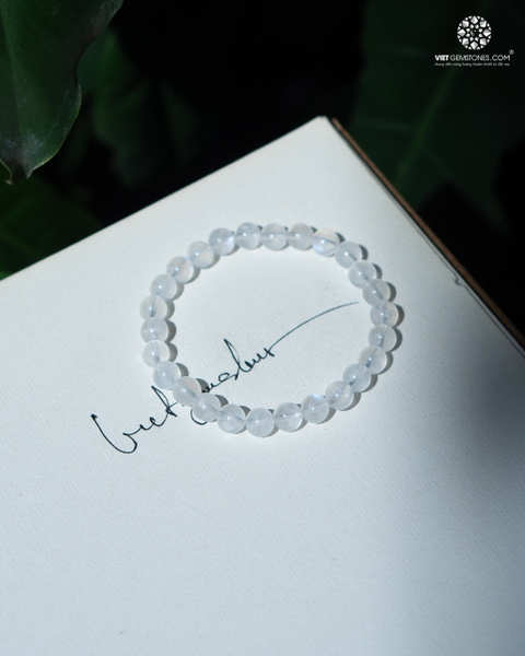 Vòng Tay Đá Mặt Trăng (Moonstone) 7mm