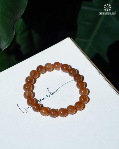 Vòng Tay Thạch Anh Tóc Đỏ 10mm