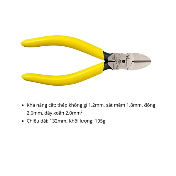 Kìm cắt cạnh 5 inch Tsunoda CN-125N