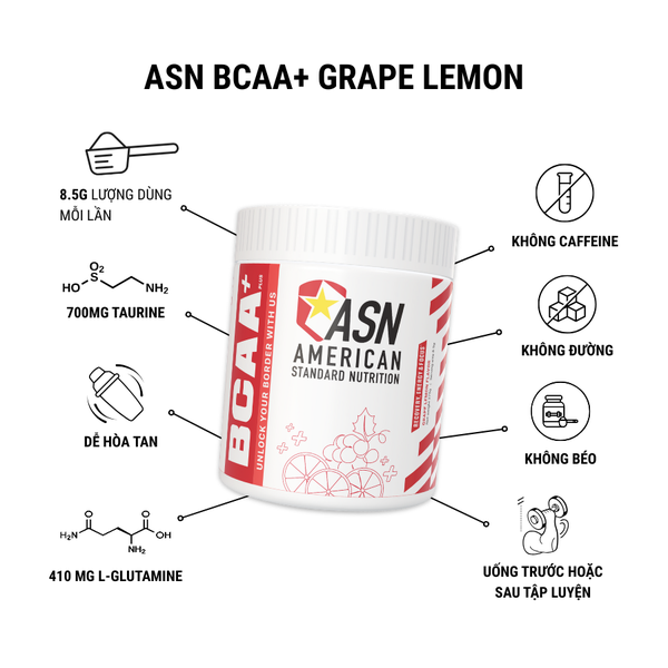 ASN BCAA PLUS- VỊ NHO CHANH