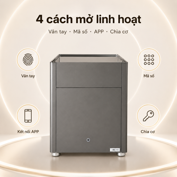 Két sắt thông minh đầu giường AIPU LYII-55B nhập khẩu sạc không dây