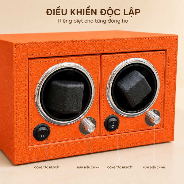 Hộp xoay đồng hồ AIPU X10 cơ đặt trong két sắt an toàn tiện lợi