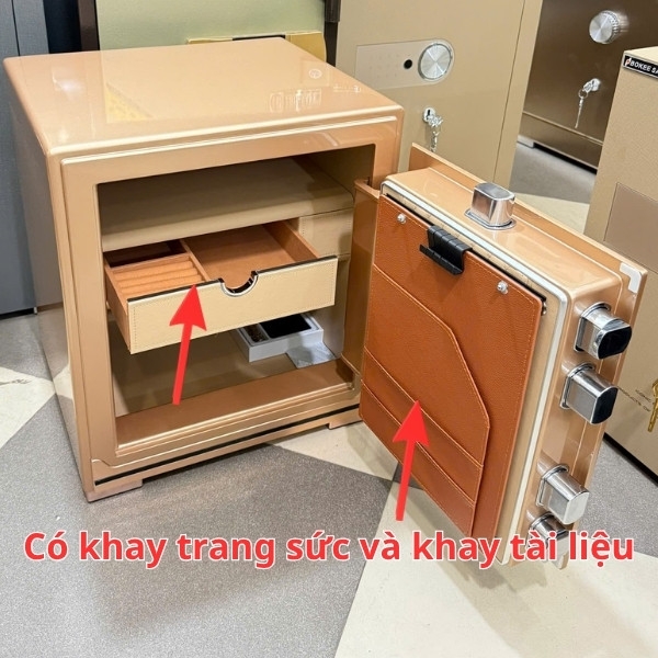 Két sắt AIPU ZR-45VI-G mini thông minh báo động điện thoại