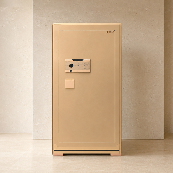 Két sắt đồng hồ thông minh AIPU ZR-100VI-G-W vân tay nhập khẩu màu gold cao 1m