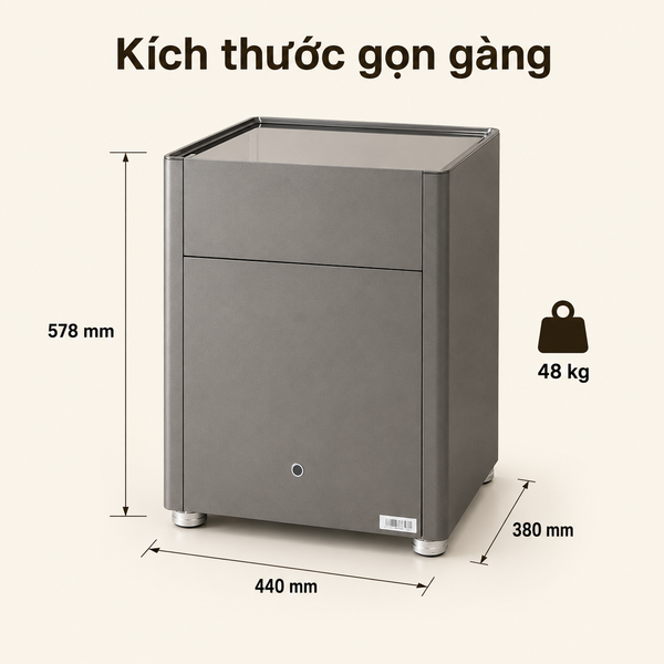 Két sắt thông minh đầu giường AIPU LYII-55B nhập khẩu sạc không dây