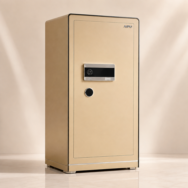 Két sắt thông minh AIPU LZII-120G vàng gold vân tay điện tử báo động điện thoại
