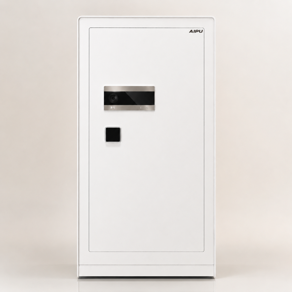 Két sắt nhập khẩu AIPU LZII-150W màu trắng vân tay thông minh cỡ lớn