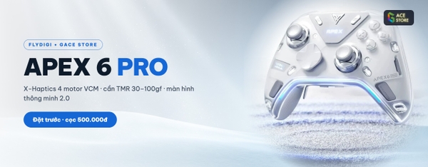 Flydigi Apex 6 Pro – tay cầm X-Haptics 4 motor VCM
