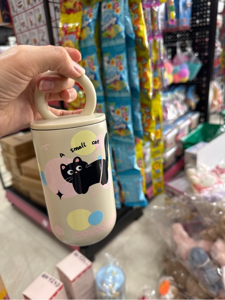 Bình inox quai xách thú cưng