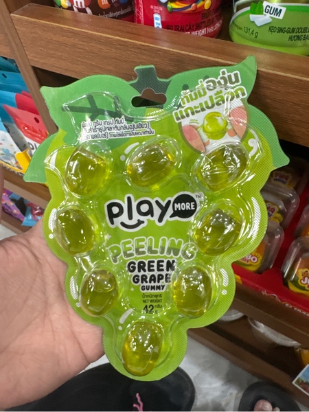 Kẹo dẻo nho xanh Playmore 42g