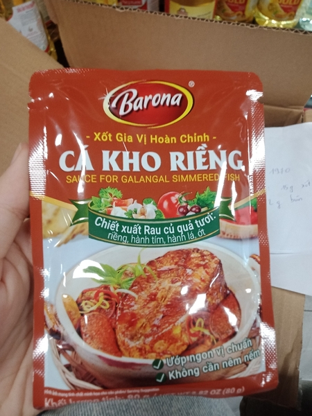 Xốt gia vị Barona cá kho riềng