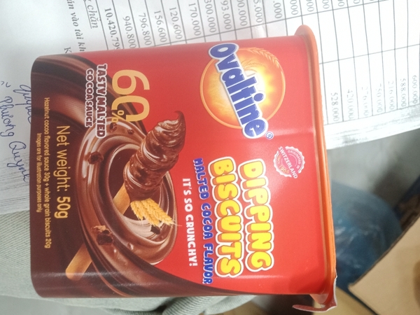 Banh quy Ovaltine que cham Socola 50gr