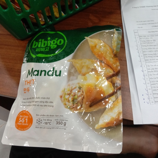 Bánh Xếp Hàn Quốc bibigo Nhân Thịt Gói 350G