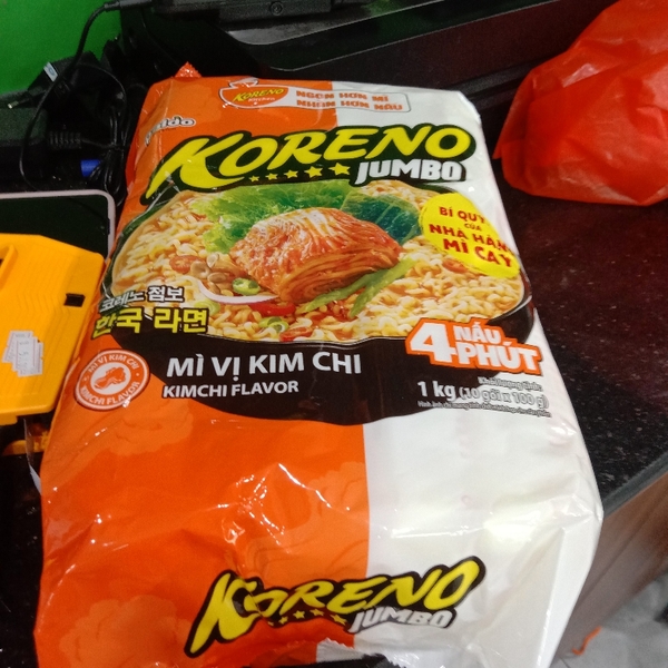 Mì Paldo Jumbo Koreno Vị Kim Chi Gói 1kg (10 gói x 100G)