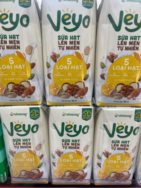 Sữa hạt lên men Veyo vị Cam Yuzu 180ml
