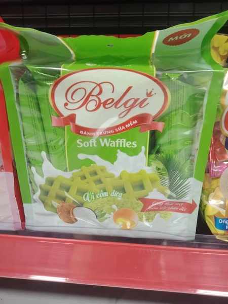 Bánh trứng sữa mềm vị cốm dừa Belgi