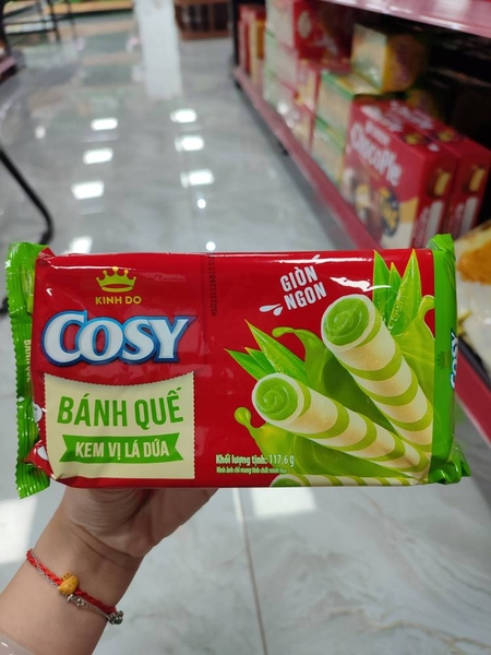 Cosy bánh quế kem vị lá dứa 117,6g