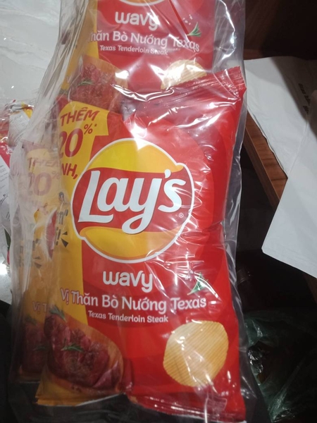 Lays Vị Thăn Bò Nướng Texas 38g