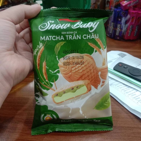 Kem Cá Snowbaby Matcha Trân Châu