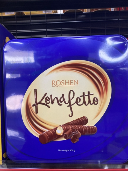 Roshen konafetto xanh, đỏ