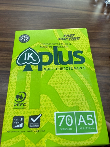 Giấy A5 ikplus 70GSM