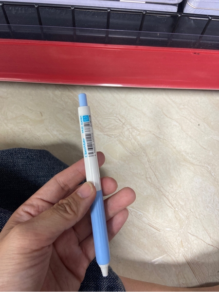 Bút gel bấm shine 113B xanh