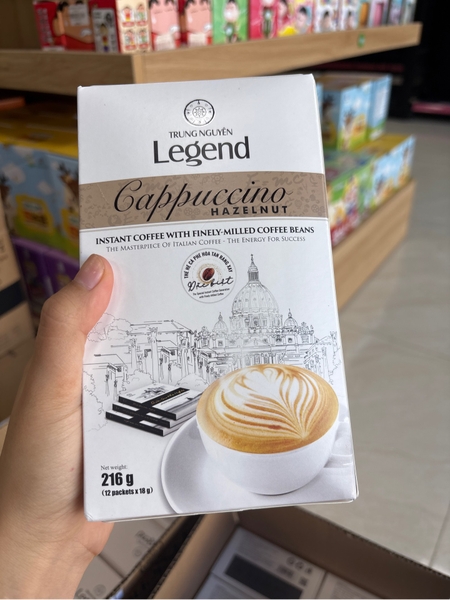 Cà phê Cappuchino vị hạt phỉ 216g