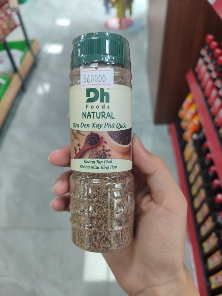 Natural Tiêu đen xay Phú Quốc dh foods 80g