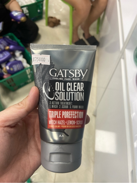 Sữa Rửa Mặt Gatsby Triple Porefection Đỏ Sạch Mụn Giảm Nhờn Mát Lạnh 100g