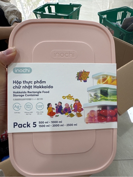 Bộ 5 hộp đựng thực phẩm