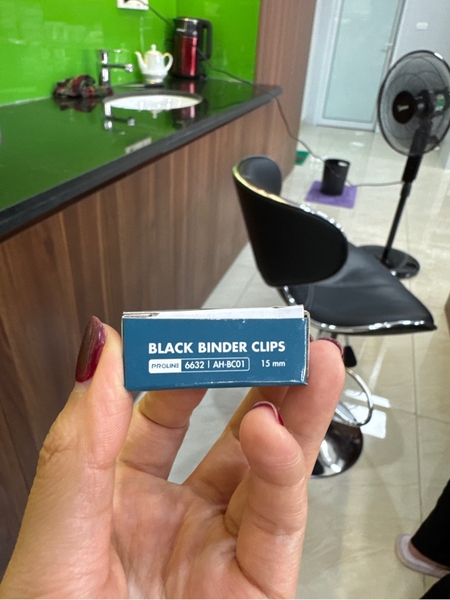 Kẹp giấy đen 15mm