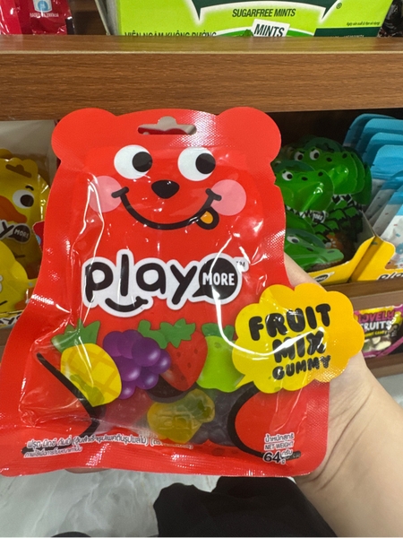 Kẹo dẻo trái cây Playmore 64g