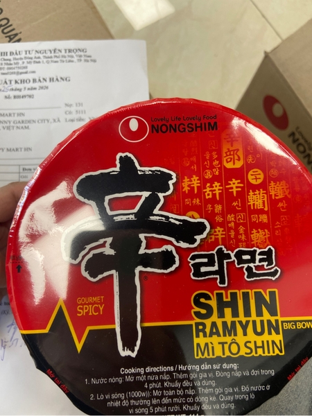 Mì Shin Ramyun Tô 114g