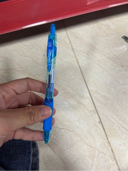 Bút gel bấm basic 109B xanh