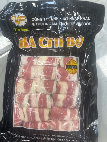 Ba Chỉ Bò Mỹ Tem Đen 450gr