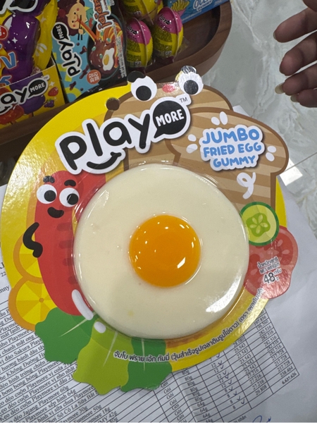 Kẹo dẻo trứng chiên Jumbo Playmore 48g