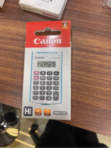 Máy Tính Cầm Tay Canon LC - 210Hi III Màu Xanh