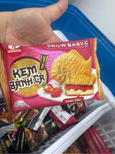 Kem cá snow baby vani dâu