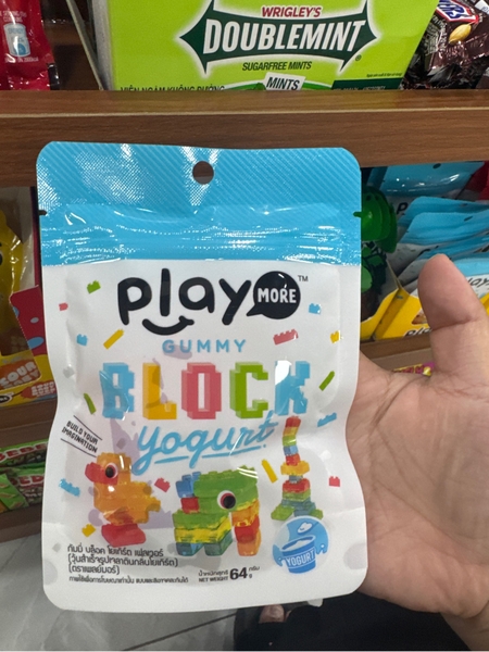 Kẹo dẻo xếp hình vị sữa chua Playmore 64g