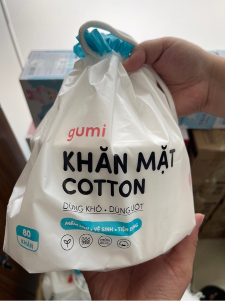 Gumi khăn mặt cotton 80m