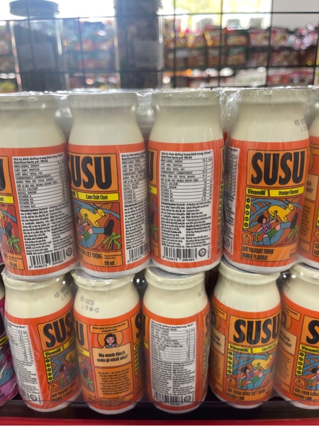 Sữa Chua Uống Tiệt Trùng Susu Hương Cam 80ml