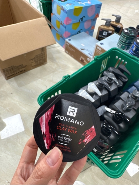 Wax vuốt tóc tạo kiểu Romano Restyleable Clay