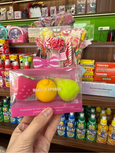 Mút trang điểm hộp trái cây