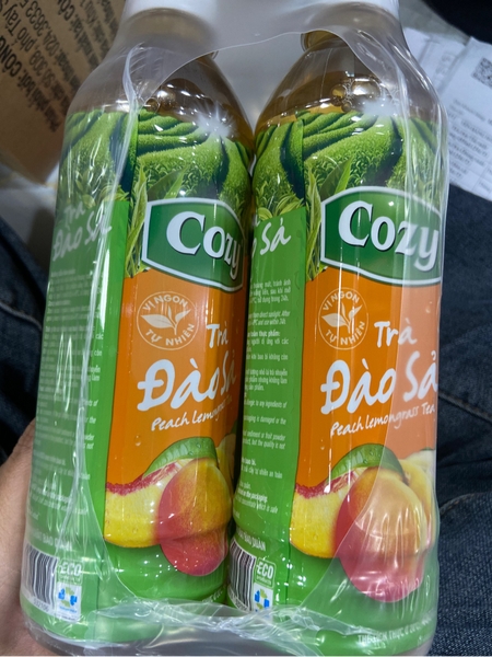 Cozy trà đào sả 455ml