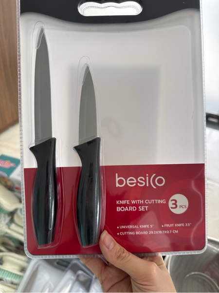 Bộ 2 dao thớt nhựa