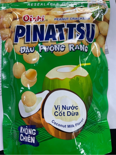 Snack Oishi Đậu Phộng Vị Nước Cốt Dừa 85g